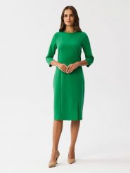 Stylove Sukienka w kolorze zielonym rozmiar: XXL. Zielone sukienki damskie Stylove, bez wzorów, bez ramiączek. Za 190.18 zł.