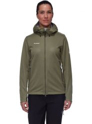 Mammut Kurtka softshellowa "Ultimate VII SO" w kolorze khaki rozmiar: M. Brązowe kurtki sportowe damskie Mammut, m, bez wzorów, z materiału, bez kaptura. Za 474.95 zł.