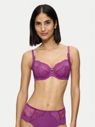Triumph Biustonosz z fiszbiną Wild Peony Florale 10209608 Fioletowy. Fioletowe biustonosze Triumph, bez wzorów, z syntetyku. Za 160.00 zł.