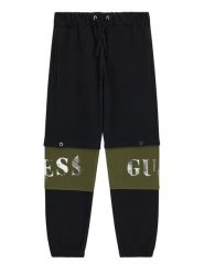 Guess Spodnie dresowe L6BB08 K6081 Czarny Regular Fit. Czarne spodnie dresowe chłopięce Guess, z bawełny. Za 214.99 zł.