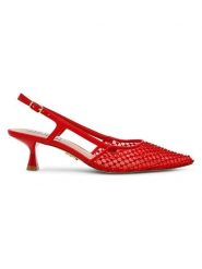 Steve Madden Czółenka w kolorze czerwonym rozmiar: 38. Czerwone czółenka damskie Steve Madden, bez wzorów, bez obcasa. Za 244.95 zł.