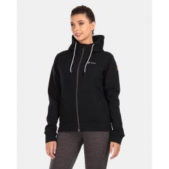 Damska bawełniana bluza Kilpi RAJANA-W. Czarne bluzy damskie Kilpi, xs, bez wzorów, z bawełny, bez kaptura. Za 207.23 zł.