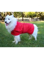 Paws&Whiskers Płaszcz w kolorze czerwonym dla psa rozmiar: M. Czerwone płaszcze damskie Paws&Whiskers, m, bez wzorów, bez kaptura. Za 169.99 zł.