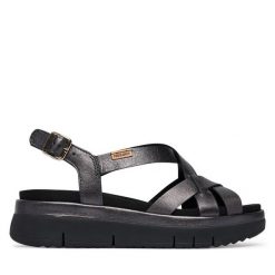 Sandały Pikolinos. Brązowe sandały damskie Pikolinos, bez wzorów, bez obcasa, na płaskiej podeszwie, bez zapięcia. Za 559.99 zł.