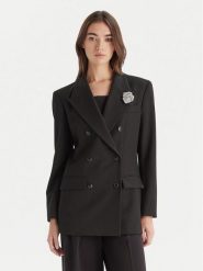 HUGO Marynarka Amelora 50547694 Czarny Oversize. Czarne marynarki i żakiety damskie Hugo, bez wzorów, z syntetyku. Za 1,539.00 zł.