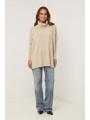 Soft Cashmere Golf w kolorze beżowym rozmiar: 38/40. Brązowe golfy damskie Soft Cashmere, bez wzorów, bez ramiączek. Za 152.99 zł.