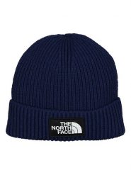 The North Face Czapka "TNF" w kolorze granatowym rozmiar: onesize. Niebieskie czapki damskie The North Face, z aplikacjami, ze splotem. Za 122.67 zł.