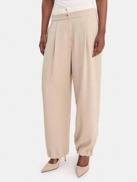 Liu Jo Sport Spodnie materiałowe TA6150 TS923 Beżowy Regular Fit. Brązowe spodnie materiałowe damskie Liu Jo Sport, xs, bez wzorów, z materiału. Za 689.99 zł.