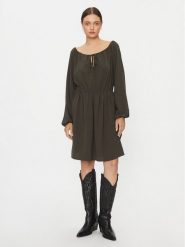 Vero Moda Sukienka codzienna 10302545 Zielony Regular Fit. Zielone sukienki damskie Vero Moda, bez wzorów, z syntetyku, bez ramiączek. Za 99.99 zł.