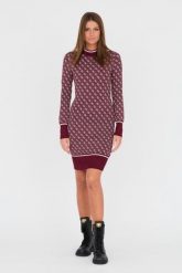 GUESS Bordowa damska sukienka, Rozmiar S. Czerwone sukienki damskie Guess, z aplikacjami, bez ramiączek. W wyprzedaży za 465.99 zł.