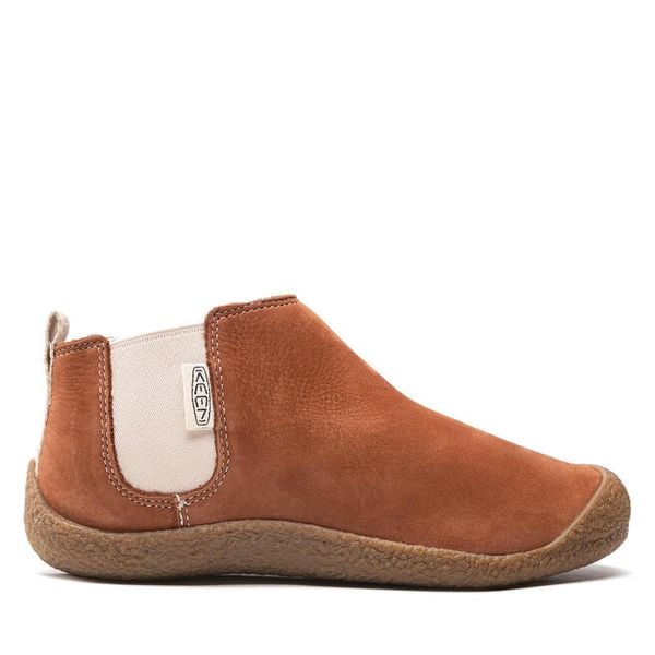 Sztyblety Keen. Brązowe botki damskie Keen, bez obcasa, na płaskiej podeszwie, bez zapięcia. Za 349.99 zł.