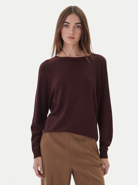 Kontatto Sweter 3M0820C Brązowy Regular Fit. Brązowe swetry klasyczne damskie Kontatto, m, z syntetyku, bez kołnierzyka. Za 319.99 zł.