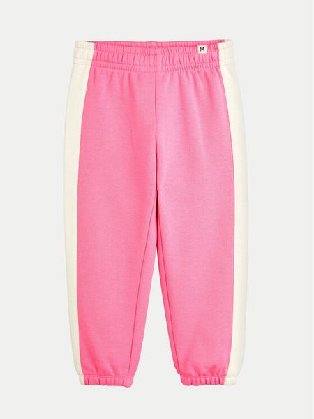 Mini Rodini Spodnie dresowe Society 2473011228 Różowy Regular Fit. Czerwone spodnie dresowe dziewczęce Mini Rodini, bez wzorów, z bawełny. Za 189.99 zł.
