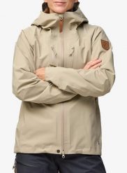 Kurtka damska Fjallraven Keb GTX Jacket. Brązowe kurtki damskie Fjällräven, l, bez wzorów, z gore-texu, bez kaptura. Za 2,674.90 zł.