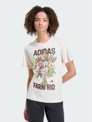 Adidas T-Shirt 168793 Beżowy Regular Fit. Brązowe t-shirty damskie Adidas, m, bez wzorów, bez kołnierzyka. Za 148.99 zł.