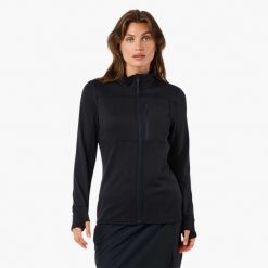 Bluza polarowa Wędrówki damska Swedemount Trondheim Midlayer Full Zip. Czarne bluzy damskie SWEDEMOUNT, na zimę, bez wzorów, z polaru, bez kaptura. Za 185.00 zł.
