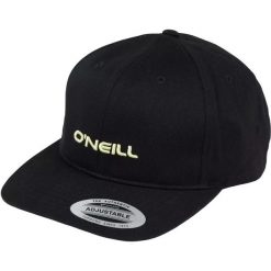 Czapka O'Neill Shore Cap, Dla obu płci. Czarne czapki z daszkiem damskie O'Neill, bez wzorów, z bawełny. Za 190.00 zł.