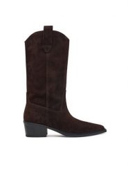 Vagabond Shoemakers Kowbojki Kelsey 6110-040-31 Brązowy ciemny. Brązowe botki damskie Vagabond Shoemakers, bez obcasa, na słupku, bez zapięcia. Za 869.99 zł.