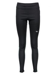Mizuno Legginsy funkcyjne "Warmalite" w kolorze czarno-turkusowym rozmiar: L. Czarne legginsy sportowe damskie Mizuno, l, bez wzorów, outdoorowe. Za 122.96 zł.