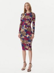 Just Cavalli Sukienka codzienna 79PAO952 JS531 Kolorowy Slim Fit. Sukienki damskie Just Cavalli, bez wzorów, z wiskozy, bez ramiączek. Za 849.99 zł.