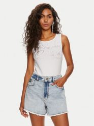 Versace Jeans Couture Body 76HAM6A4 Biały Slim Fit. Białe body i gorsety Versace Jeans Couture, bez wzorów, z bawełny. Za 369.99 zł.