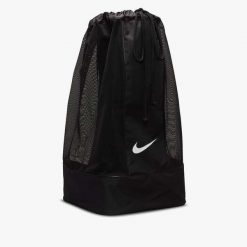 Plecak Nike Club Team Swoosh Ball Bag, Dla obu płci. Czarne plecaki Nike, bez wzorów, z poliesteru. Za 109.99 zł.