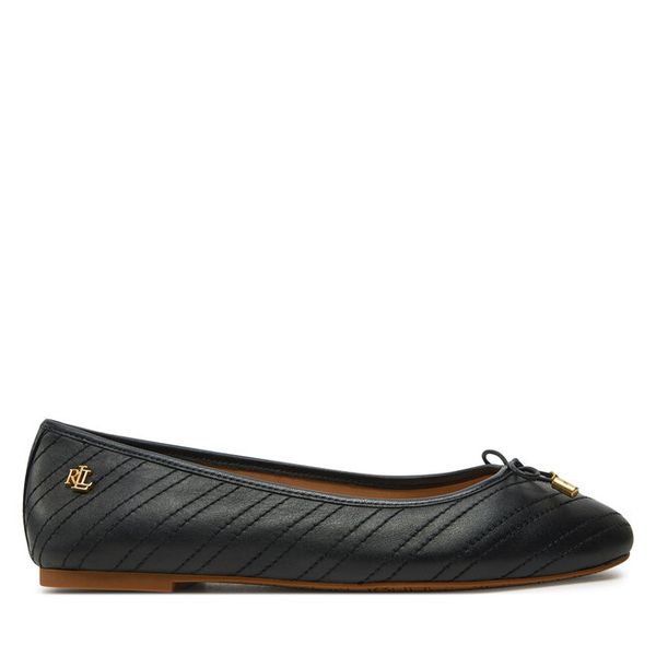 Baleriny LAUREN RALPH LAUREN. Czarne balerinki damskie Lauren Ralph Lauren, bez wzorów. Za 345.99 zł.