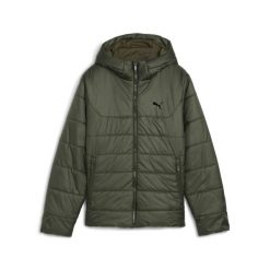 Młodzieżowa kurtka ocieplana Essentials z kapturem PUMA Dark Olive Green. Zielona kurtki damskie Puma, m, bez wzorów, z kapturem. Za 299.00 zł.