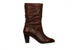 Kozaki Bayla-161 077 44579 Taupe 161568, Brązowy, Skóra naturalna - 40. Brązowe kozaki damskie Bayla, z gumy, bez obcasa, na obcasie, bez zapięcia. W wyprzedaży za 269.10 zł.