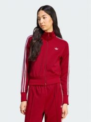 Adidas Bluza Firebird Classic KV9553 Czerwony Regular Fit. Czerwone bluzy damskie Adidas, s, bez wzorów, z syntetyku, bez kaptura. Za 328.99 zł.