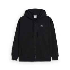 Bluza damska DIADORA L. HOODIE FZ CHROMIA. Czarne bluzy damskie Diadora, l, bez wzorów, bez kaptura. Za 99.99 zł.