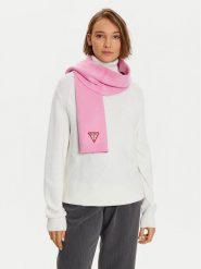 Guess Szalik AW5235 VIS03 Różowy. Czerwone szaliki damskie Guess, z aplikacjami, z materiału. Za 299.99 zł.