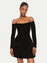 BARDOT Sukienka koktajlowa Nadene 59528DB1 Czarny Regular Fit. Czarne sukienki damskie Bardot, bez wzorów, z syntetyku, wizytowe, bez ramiączek. Za 439.99 zł.