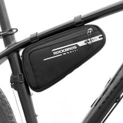 Sakwa rowerowa pod ramę Rockbros 1,2L trójkątna. Czarne torebki klasyczne damskie ROCKBROS, bez dodatków. Za 69.99 zł.