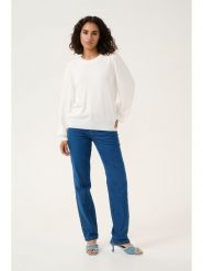 Kaffe Sweter w kolorze białym rozmiar: L. Białe swetry klasyczne damskie Kaffe, l, bez kołnierzyka. Za 156.61 zł.