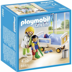 Playmobil Lekarka przy łóżku chorego dziecka 6661. Szare bez kategorii Playmobil. Za 52.90 zł.