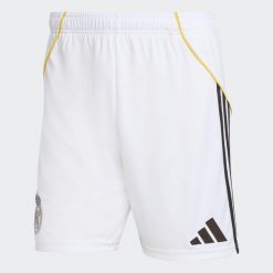 Spodenki piłkarskie ADIDAS Real Madryt 25/26 Domowe. Spodenki sportowe damskie Adidas, xl, z aplikacjami, z materiału, z standardowym stanem, na fitness i siłownię. Za 129.98 zł.