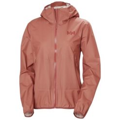Kurtka przeciwdeszczowa damska Helly Hansen Verglas Fastpack. Brązowe kurtki damskie Helly Hansen, bez wzorów, bez kaptura. Za 960.00 zł.