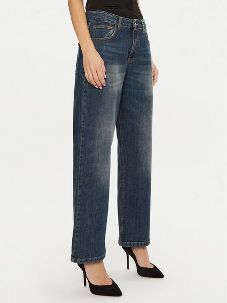 Rinascimento Jeansy CFC0120191003 Granatowy Boyfriend Fit. Niebieskie jeansy damskie Rinascimento. Za 259.99 zł.