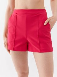 Elisabetta Franchi Szorty materiałowe SH-012-32E2-V240 Różowy Regular Fit. Czerwone szorty damskie Elisabetta Franchi, bez wzorów, z materiału. Za 1,449.00 zł.