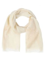 TATUUM Lniany szal w kolorze kremowym - 180 x 60 cm rozmiar: onesize. Brązowe szaliki damskie TATUUM, bez wzorów, ze lnu. Za 86.99 zł.