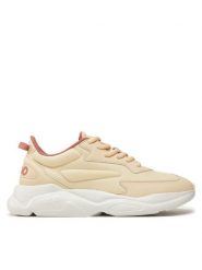 HUGO Sneakersy Leon 50536660 Beżowy. Brązowe obuwie sportowe damskie Hugo, z materiału, bez zapięcia. Za 649.99 zł.