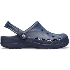 Japonki Crocs Baya, Dla obu płci. Niebieskie klapki damskie Crocs, bez wzorów, z materiału, bez obcasa, bez zapięcia. Za 169.00 zł.