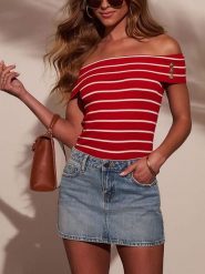 LA Angels Koszulka w kolorze czerwono-białym rozmiar: S. Białe bluzki damskie LA Angels, s, bez wzorów, bez kołnierzyka, bez ramiączek. Za 113.99 zł.