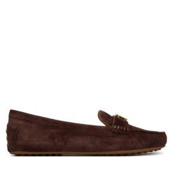 Mokasyny LAUREN RALPH LAUREN. Brązowe mokasyny damskie Lauren Ralph Lauren, bez obcasa. Za 689.99 zł.