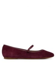 LAUREN RALPH LAUREN Baleriny Jayna Mj Fl 802P18425001 Bordowy. Czerwone balerinki damskie Lauren Ralph Lauren, bez wzorów, ze skóry. Za 599.99 zł.