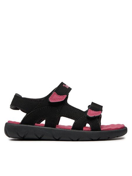 Timberland Sandały Perkins Row 2 Strap Sandal TB0A43EAEDJ1 Czarny. Czarne sandały chłopięce Timberland, ze skóry, bez zapięcia. Za 219.99 zł.