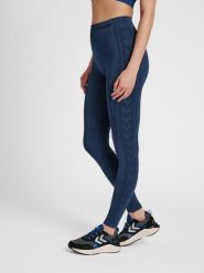Damskie legginsy mid-rise Hummel Shaping. Niebieskie legginsy damskie Hummel, na wiosnę, s, bez wzorów, z dzianiny, na fitness i siłownię. Za 213.00 zł.