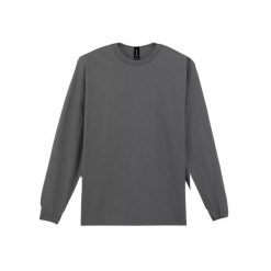 Koszulka z długim rękawem ultra bawełniana Gildan. Brązowe koszulki damskie GILDAN, bez wzorów, z bawełny, bez kołnierzyka, bez ramiączek. Za 146.00 zł.