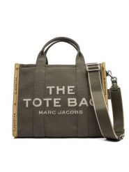 Marc Jacobs Torebka The Jacquard Medium Tote Bag M0017027 Khaki. Brązowe shopper bag Marc Jacobs, bez wzorów, z materiału, bez dodatków. Za 1,749.00 zł.